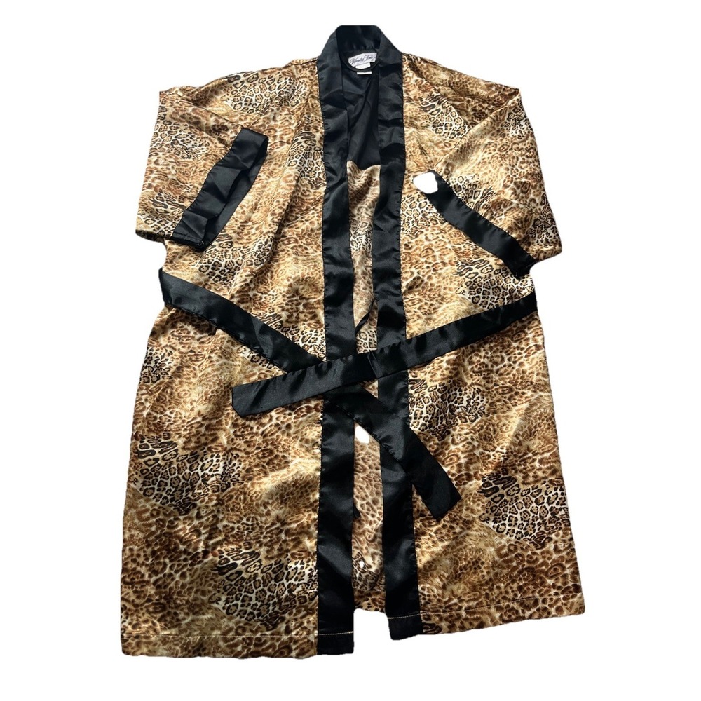 Vtg Vanity Fair Animal Print Robe Size Small Lingerie *Read*